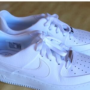 White Nike Air Force 1 Sneakers